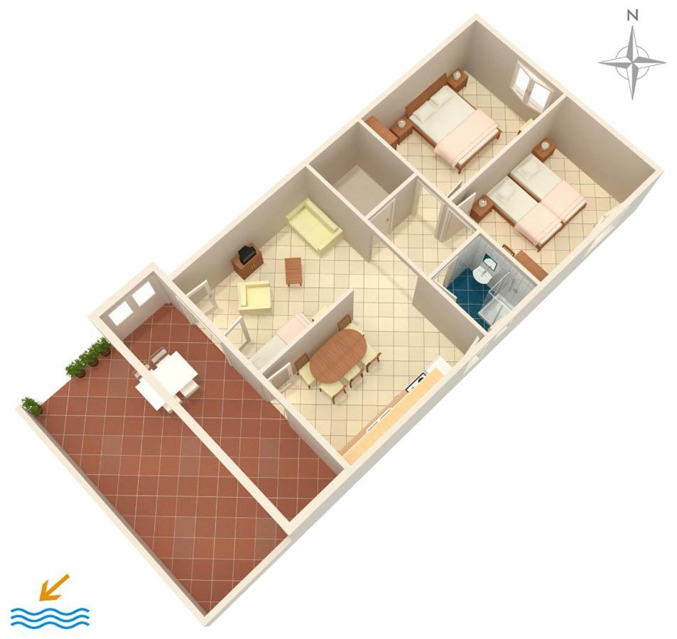 Apartment Mandre 523B Kolan Esterno foto
